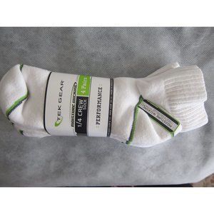 Tek Gear - Quarter Crew Socks - 4 Pair - (6-12)